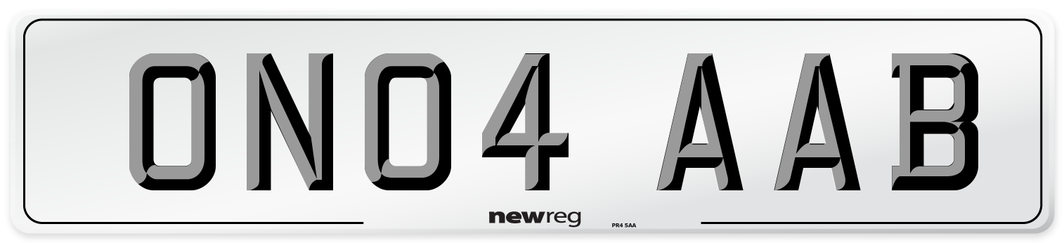 ON04 AAB Number Plate from New Reg
